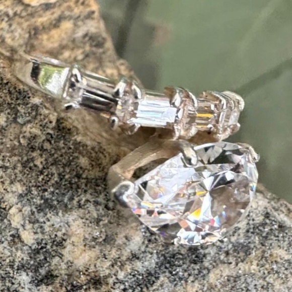 Sterling Silver, CZ, ESPO, Joseph Esposito, Ring Size 5 3/4, 4 Grams - Picture 6 of 10